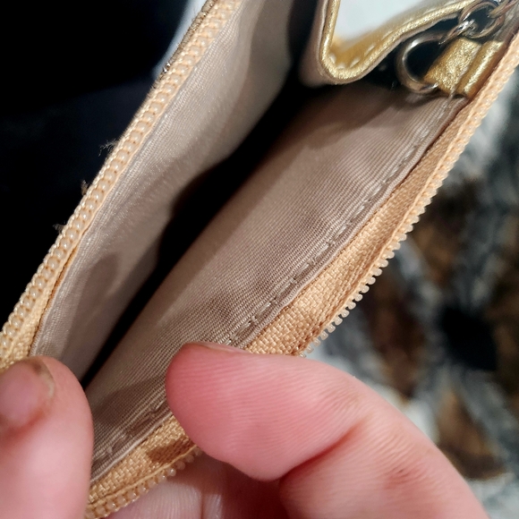 Coach shimmer gold card holder - Picture 5 of 5